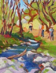 "Oil Painters at Coon Creek" - by Patty Pieropan Dong. Click here to find out more about the "Disappearing Landscapes" show!